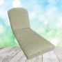 Sunbrella Leaf Structure Aloe Chaise Lounge Replacement Cushion Rounded Back