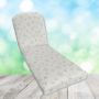 Sunbrella Renew Mist Chaise Lounge Replacement Cushion Rounded Back