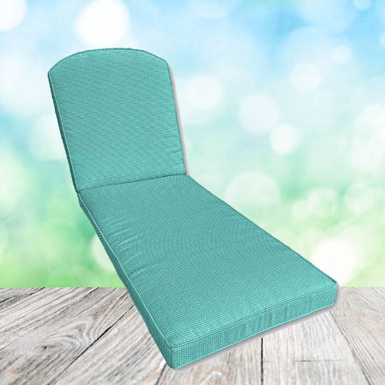 Sunbrella Bliss Breeze Chaise Lounge Replacement Cushion Rounded Back 