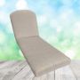 Sunbrella Bliss Sand Chaise Lounge Replacement Cushion Rounded Back 