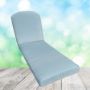 Sunbrella Canvas Air Blue Chaise Lounge Replacement Cushion Rounded Back 