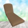 Sunbrella Canvas Cocoa Chaise Lounge Replacement Cushion Rounded Back 