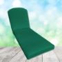 Sunbrella Canvas Forrest Green Chaise Lounge Replacement Cushion Rounded Back 