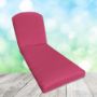 Sunbrella Canvas Hot Pink Chaise Lounge Replacement Cushion Rounded Back 