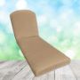 Sunbrella Canvas Raffia Chaise Lounge Replacement Cushion Rounded Back 