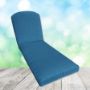 Sunbrella Canvas Regatta Chaise Lounge Replacement Cushion Rounded Back 