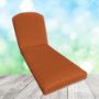 Sunbrella Canvas Rust Chaise Lounge Replacement Cushion Rounded Back 