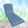 Sunbrella Canvas Sapphire Chaise Lounge Replacement Cushion Rounded Back 