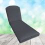 Sunbrella Canvas Twilight Chaise Lounge Replacement Cushion Rounded Back 