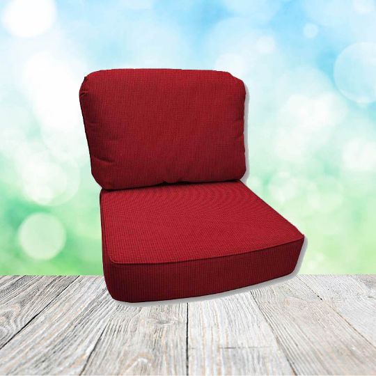 Spectrum Cherry Hanamint Replacement Cushions Club Chair