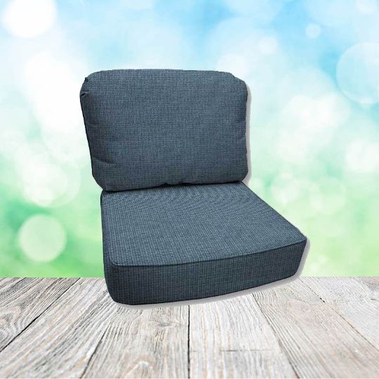 Spectrum Denim Hanamint Replacement Cushions Club Chair