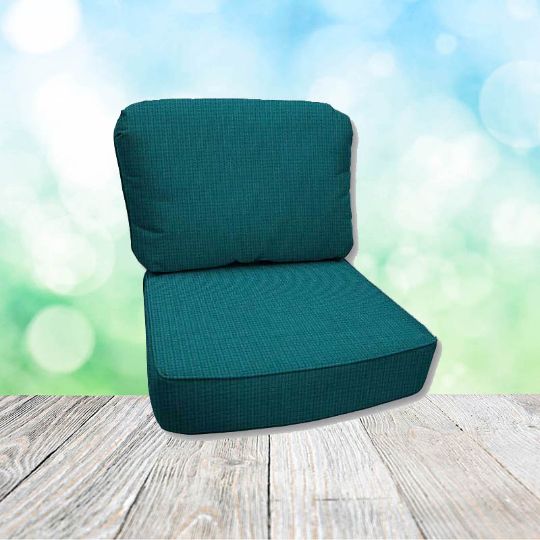 Spectrum Peacock Hanamint Replacement Cushions Club Chair