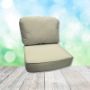 Canvas Birds Eye Hanamint Replacement Cushions Club Chair