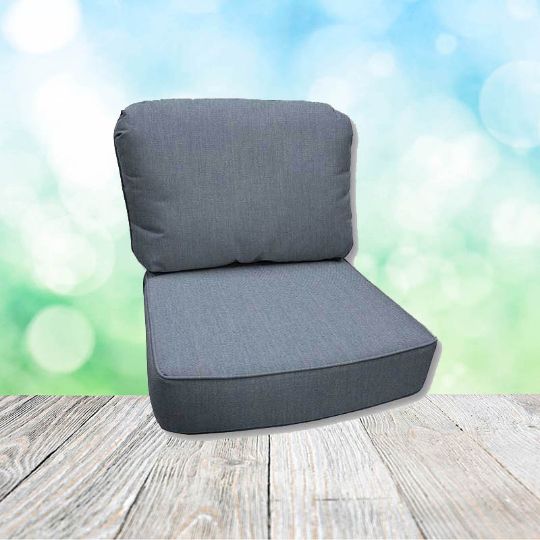 Canvas Haze Hanamint Replacement Cushions Club Chair