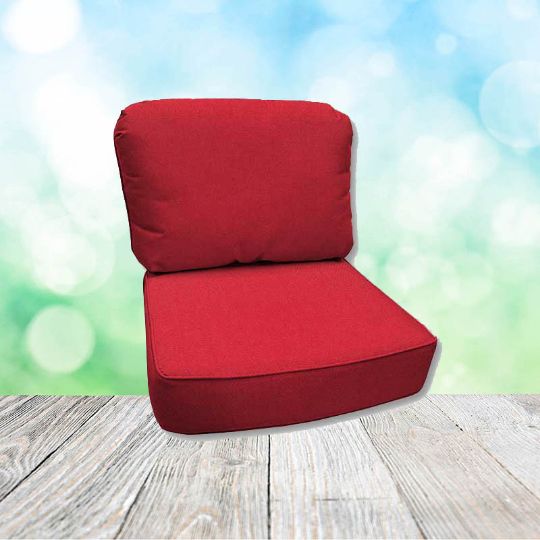 Canvas Logo Red Hanamint Replacement Cushions Club Chair