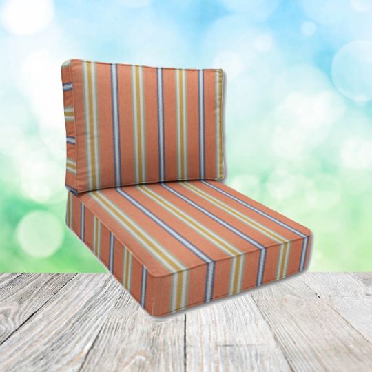 Cascadia Outdoor Cushions make custom outdoor patio furniture cushions for any style of patio furniture in Sunbrella Outdoor Fabrics