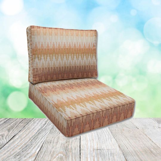 Cascadia Outdoor Cushions make custom outdoor patio furniture cushions for any style of patio furniture in Sunbrella Outdoor Fabrics