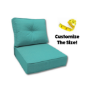 Cascadia Outdoor Cushions make custom outdoor patio furniture cushions for any style of patio furniture in Sunbrella Outdoor Fabrics