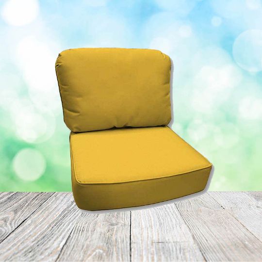 Canvas Sunflower Hanamint Replacement Cushions Club Chair