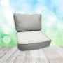 Canvas White Hanamint Replacement Cushions Club Chair