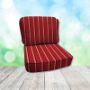 Harwood Crimson Hanamint Replacement Cushions Club Chair