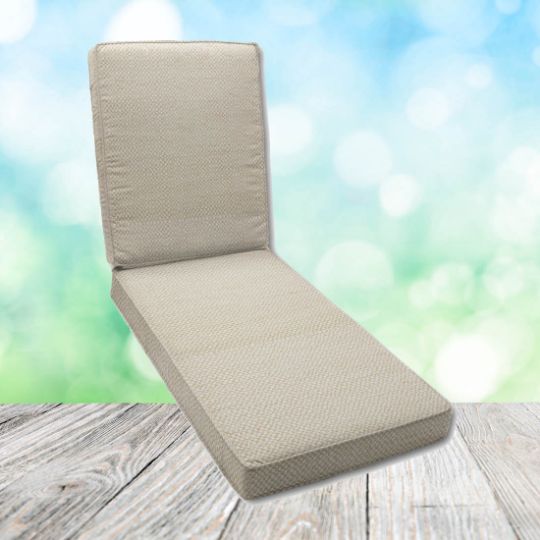 Action Linen Outdoor Chaise Lounge Replacement Cushion