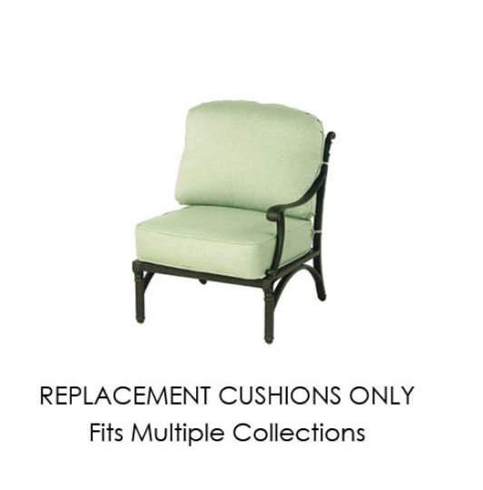 Hanamint Replacement Cushions for Right Or Left Arm Chair|  Custom Outdoor Cushions