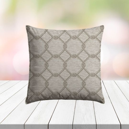 Custom Outdoor Pillows in Outdura Cape Cod Moon | Fade-Resistant & Weatherproof