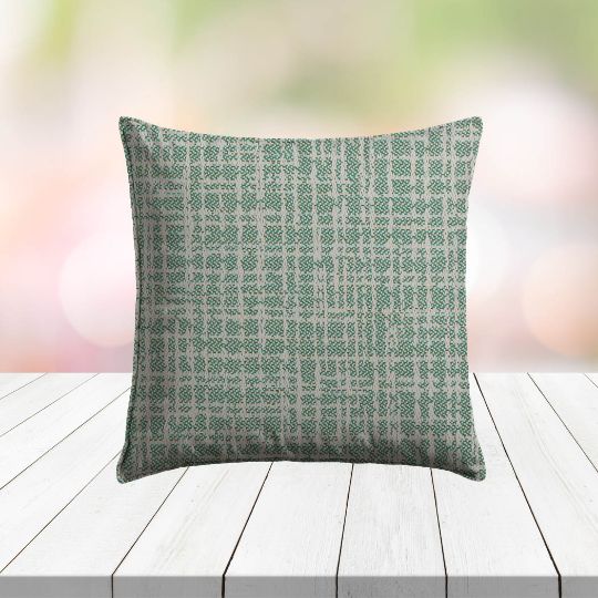 Custom Outdoor Pillows in Outdura Cortez Breeze | Fade-Resistant & Weatherproof