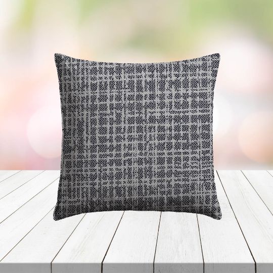 Custom Outdoor Pillows in Outdura Cortez Ink | Fade-Resistant & Weatherproof