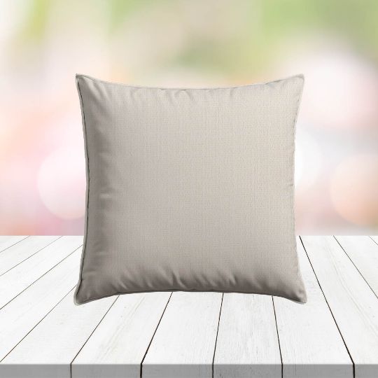 Custom Outdoor Pillows in Outdura Cortez Snow | Fade-Resistant & Weatherproof