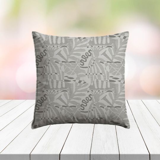 Custom Outdoor Pillows in Outdura Fantasy Dove| Fade-Resistant & Weatherproof