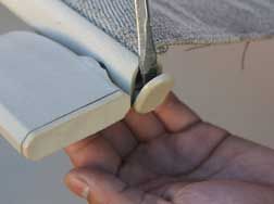 How to install new replacement slings on a chaise lounge