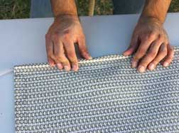 How to install new replacement slings on a chaise lounge made by Cascadia Outdoor Cushions