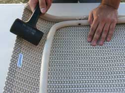 How to install new replacement slings on a chaise lounge made by Cascadia Outdoor Cushions