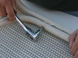 How to install new replacement slings on a chaise lounge made by Cascadia Outdoor Cushions