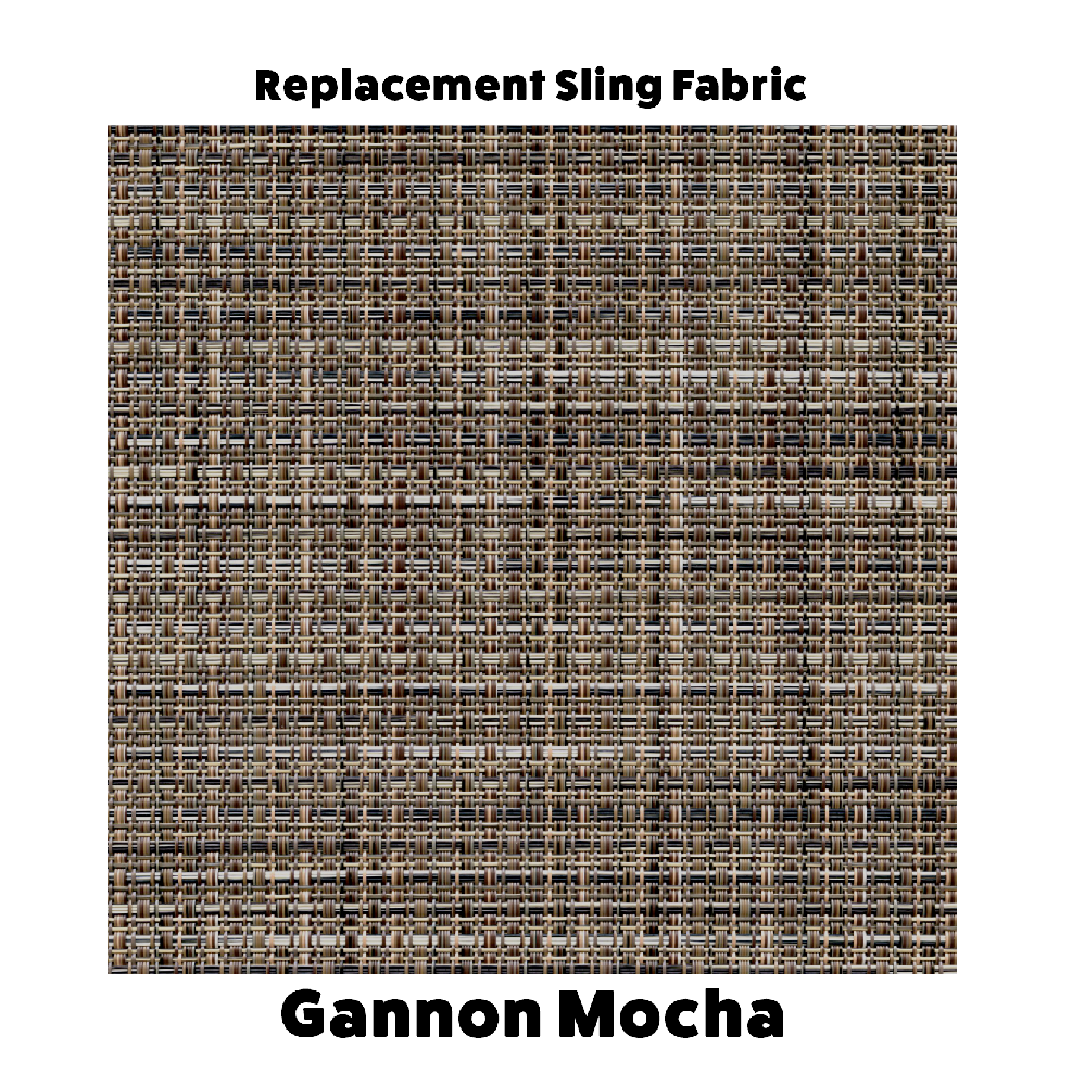 Gannon Mocha Sling Fabric For New Patio Chair and Chaise Lounge Replacement Slings