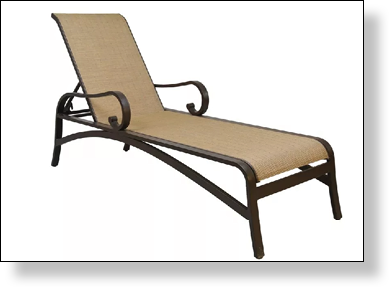 Two-Piece Chaise Lounge Replacement Slings | Custom Seat & Back Slings ...